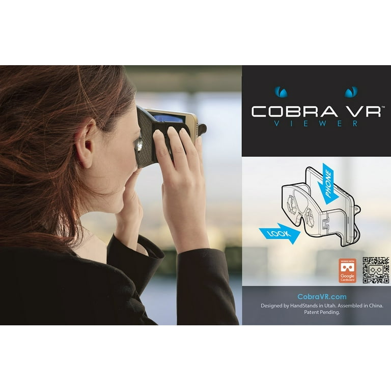 Cobra VR Virtual Reality Viewer by Handstands Works W/Google Cardboard Apps