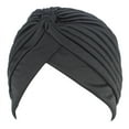 thumbnail image 6 of 5Pcs Women Turban Hat Stretchy Head Wrap Band Chemo Hat Bandana Pleated Cap Head Cover Hats, 6 of 10