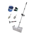thumbnail image 1 of LOVIVER Sand Rake Large Telescopic Handle Carbon Steel Convenient Sifting Pet Shovel silver, 1 of 8