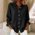 thumbnail image 2 of Enjoytime Plaid Blouses for Women Long Sleeve Collared Button Down Shirts Business Casual Work Tops Fall Fashion Clothes, 2 of 6