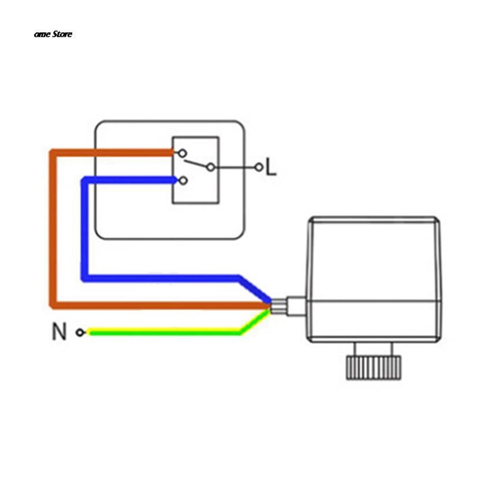 Ball Valve DN15 / DN20 / DN25 Motorized Electric 2-way Brass DN20 AC 2 Way 3 Wire -with Actuator Cable For Gas Water Oil