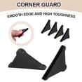 thumbnail image 3 of Uxcell 60Pcs Triangle Glass Corner Protector, 0.2 Inch Plastic Glass Table Corner Protector Transport Corner Guard for Glass, Ceramics, Wood, and Steel(Rounded Corner, Black), 3 of 6