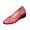 Pink, variant on Grid Croc Embossed Wedge Sneakers for Women Glossy Patent Slip On Shoes for Women low heels Round Toe Casual Breathable Walk Flats Non Slip Footwear for Daily Office Shopping Red 9
