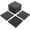 Gray, variant on TOTAL Outdoor Living 12" x 12" Composite Deck Tiles,9 Pack Interlocking Plastic Flooring for Patio, Deck,and Outdoor Spaces, Dark Grey