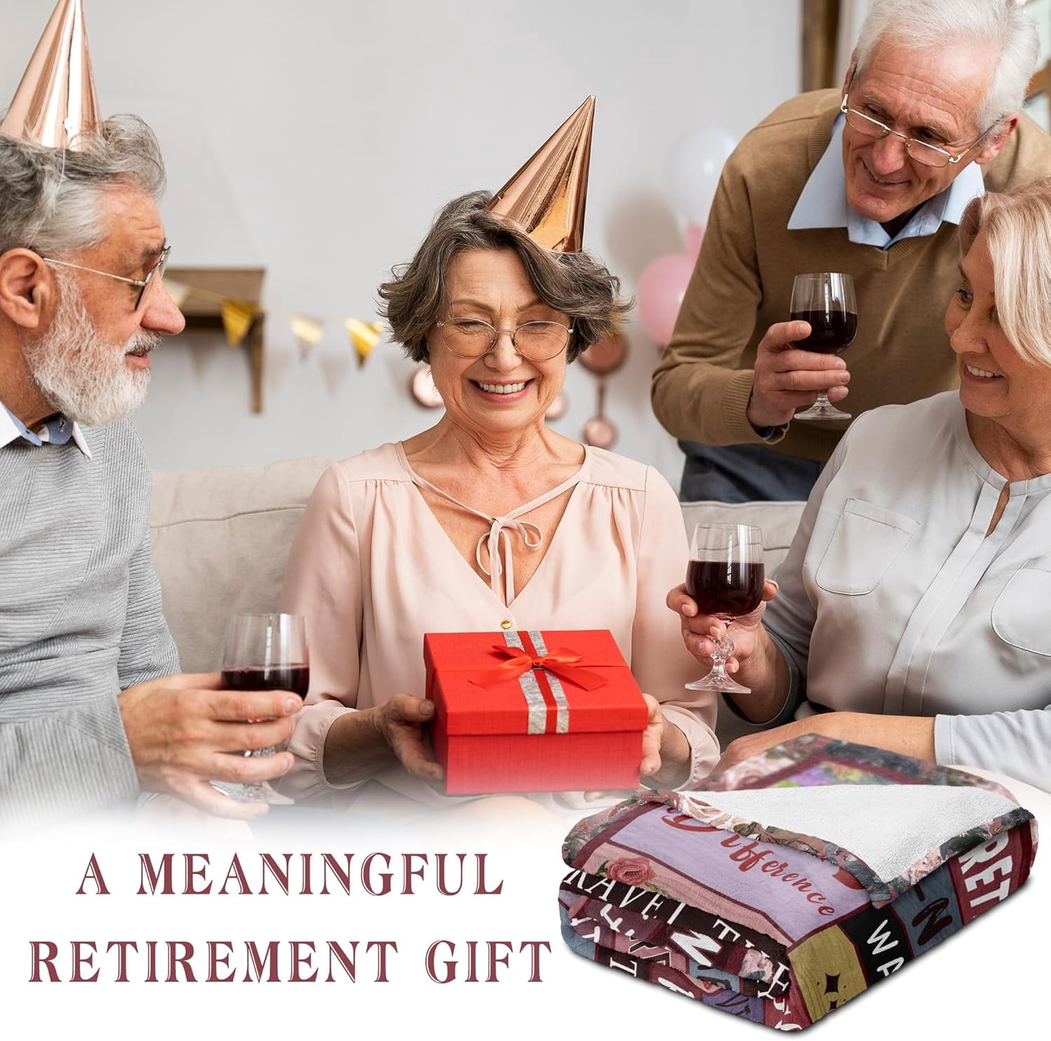 Retirement Gift for Woman 2025 Blanket - Retirement Gifts for Women Coworkers Nurse Teacher - Retired Gifts for Women - Best Gift Ideas for Retirement - Happy Retirement Decorations