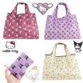 thumbnail image 2 of Sanrioed Kuromi-Bolso de mano de Hello Kitty para mujer, bolsa de compras de Anime Kawaii, bolsa de mano ecológica de dibujos animados, organizador plegable para niñas, 2 of 4