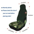 thumbnail image 4 of Honeii Palm Leaves And Exotic Birds Print Car Seat Covers 2 Pieces, Full Set Universal Seat Covers for Cars, Waterproof Auto Seat Protectors, 4 of 7
