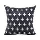 thumbnail image 1 of Bearachild Funda de almohada de felpa a rayas moderna, funda de patrón geométrico de estilo Simple, funda de almohada en blanco y negro, suministros Decoración del hogar Estilo 4 Bearachild HA005636-03, 1 of 6