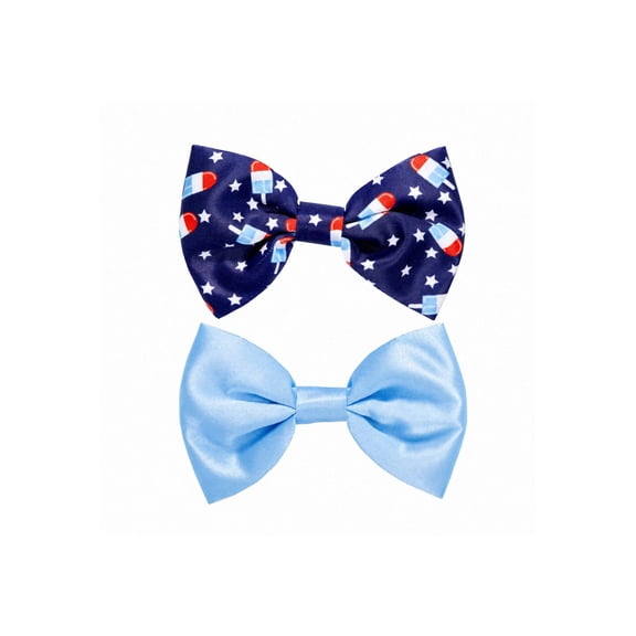 2Pc Popsicle Pet Bow Set