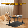 thumbnail image 3 of SHAINFUN Metal Raised Dog Bowl Stand for Large and Medium Dogs, Stronger Elevated Dog Bowls with Sprill Proof Mat, Dog Food & Water Bowls 10" Tall Dog Feeder, 3 of 9