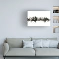 thumbnail image 3 of Michael Tompsett 'Cedar Falls Iowa Skyline BW' Canvas Art, 3 of 3