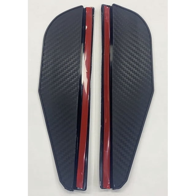 Espejo retrovisor automotriz protector contra la lluvia ceja de lluvia textura de fibra de carbono engrosada espejo retrovisor protector contra la lluvia
