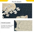 thumbnail image 2 of WOBOGO White Cat Enjoying The Moon Puzzle Challenge 1000 Piece Jigsaw Suitable for Game Night Finished Size 29.5 x 19.7in, 2 of 9
