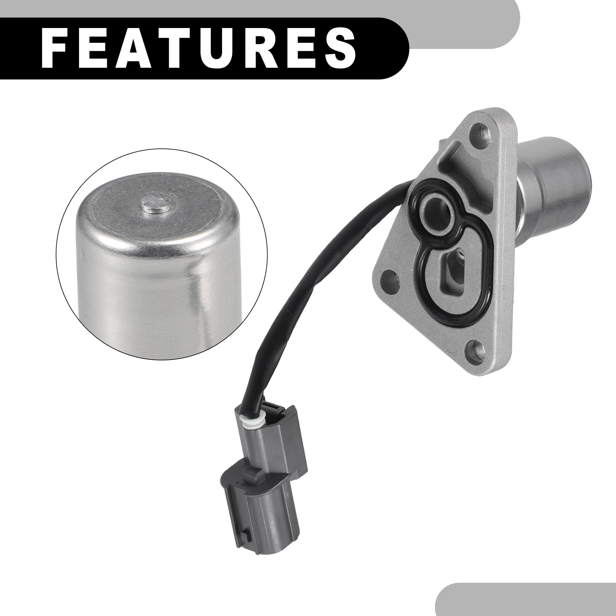 Unique Bargains Engine Variable Valve Timing VVT Solenoid - for Honda Civic 1992-2000 Metal Silver Tone - 1 Pc