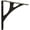 Decorative Shelf Bracket, variant on Pittsburgh Steel 12.57 in. H x 1.13 in. W x 2.50 in. H Black 200 lbs. Decorative Shelf Brackets