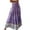 Purple, variant on Taylonsss Women Fashion Comfortable Daily High Waist Print Retro Long Skirt