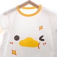 thumbnail image 3 of Baby Boys Girls Clothes Short Sleeve Stripe Bubble Romper Waffle Bodysuit Tshirt Cute Summer Outfit 6-12 Months 12-24 Months 2t 3t 4t 5t 6t 7t 8t 9t Children 0-3 Months, 3 of 4