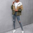 thumbnail image 4 of Vedolay Womens 2023 Jackets Women's Oversized Fringe Casual Jacket Long Sleeve Casual Jackets,Army Green XL, 4 of 4
