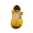 thumbnail image 3 of Ollio Women's Shoes Faux Suede Casual Mary Jane Light Ballet Flats F56SU, 3 of 6