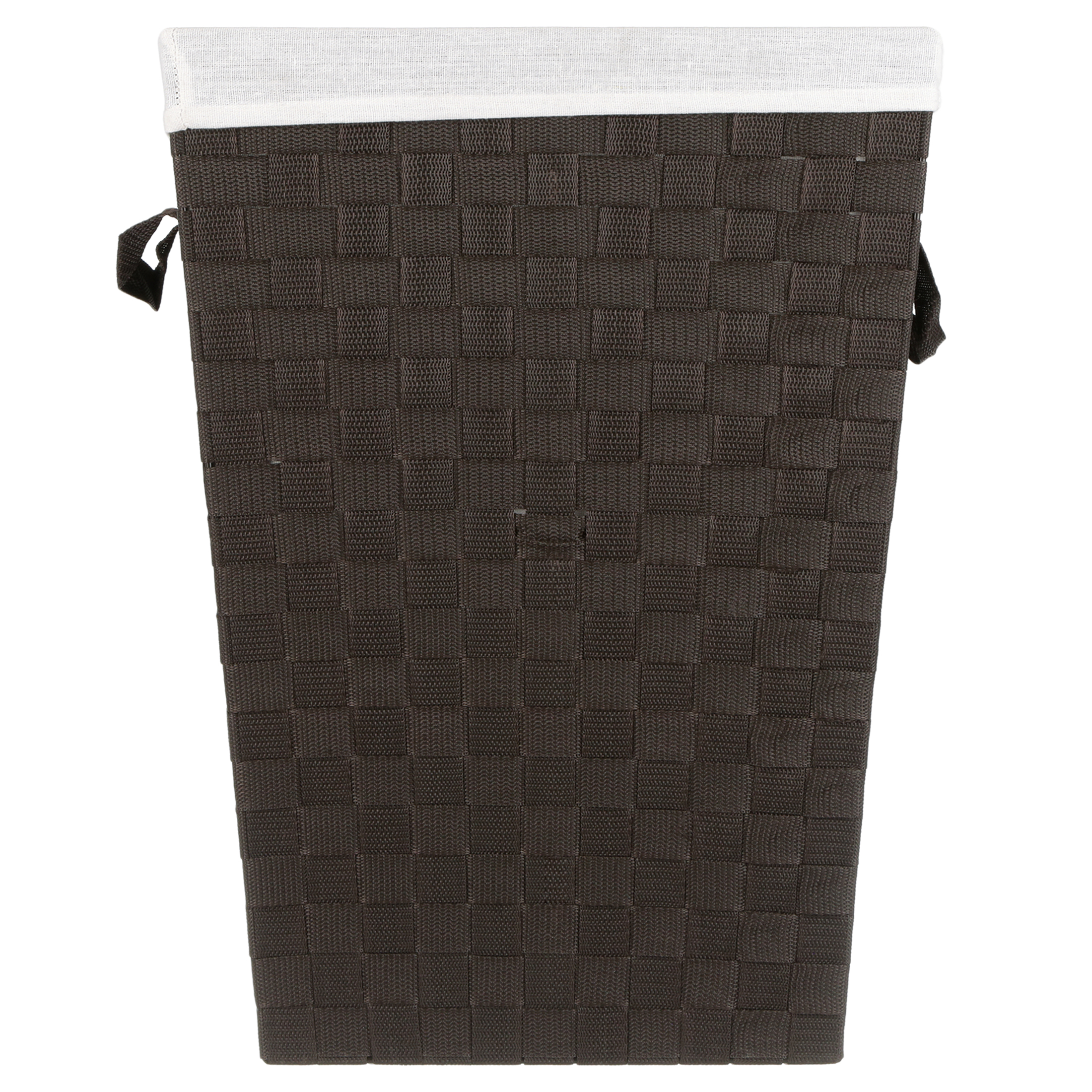 Whitmor Woven Strap Laundry Hamper with Fabric Liner, Espresso - image 3 of 8