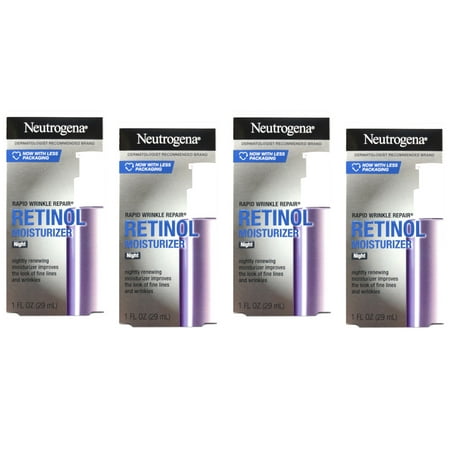 Neutrogena Rapid Wrinkle Repair Moisturizer Night 1 oz (Pack of 4)