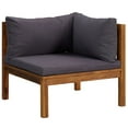 thumbnail image 2 of vidaXL 5 Piece Patio Lounge Set with Cushion Solid Acacia Wood, 2 of 9
