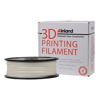 inland 3mm white pla 3d printer filament - 1kg spool (2.2 lbs)