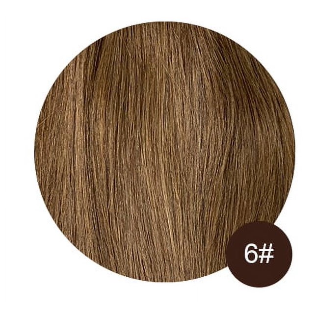 Straight Clip In Pu Hair Extensions Real Human Hair Brazilian Virgin Hairpiece 6pc/set Seamless Full 10-30" Natural Color