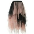 thumbnail image 2 of Elainilye Fashion Fairy Skirt Versatile Solid Color Short Skirt Mesh Skirt Multilayer Short Skirt,Pink, 2 of 3