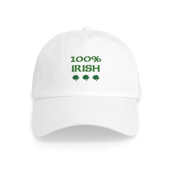 CafePress - 100% IRISH Cap - Adjustable 100% Brushed Unisex Casual Cotton Baseball Cap, Beige, 1