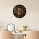 thumbnail image 5 of Reloj de pared decorativo con números romanos grandes de 12 pulgadas de diámetro, silencioso, colgante, adorno de madera para cocina, cafetería, bar y, 5 of 9