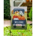thumbnail image 3 of Meadow Creek Fall Garden Flag, 18" Fall Blue Truck, 3 of 7