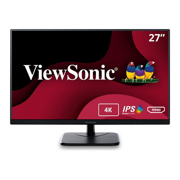 ViewSonic VA2756-4K-MHD - LED monitor - 27" - 3840 x 2160 4K @ 75 Hz - IPS - 400 cd/m�� - 1200:1 - 5 ms - 2xHDMI, DisplayPort - speakers