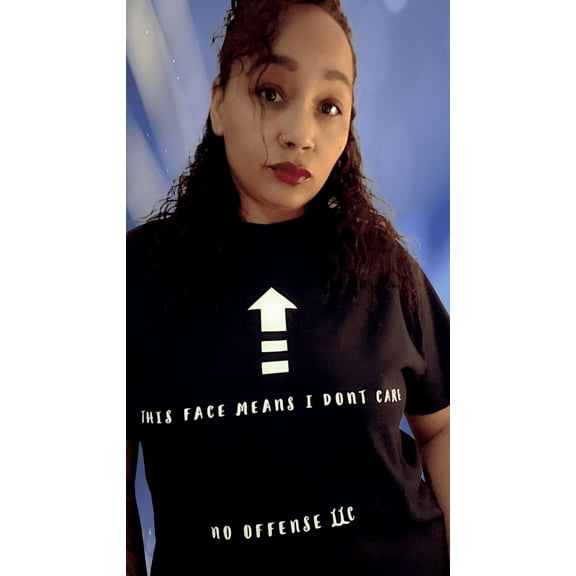 No Offense LLC "I Don't Care" Shirt - Medium