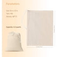 thumbnail image 4 of TekDeals 2 Pack Cotton Nut Milk Bag Reusable Food Strainer Brew Coffee Juice Cheese Cloth With Easy Open Drawstrings, 4 of 6