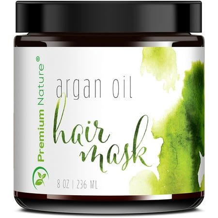 Argan Oil Hair Mask Deep Conditioner - Sulfate Free Conditioning Hair Treatment for Damaged & Dry Hair Repair & Growth All Natural Gentle for Curly & Color Treated Hair (Best Way To Condition Dry Hair)