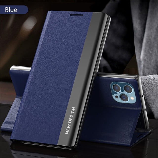 Funda abatible para iPhone 14, 6S, 7, 8 Plus, 11 Pro Max, 12, 13 Mini, XS, XR, SE, 2020, Cartera de lujo, funda de libro con soporte, bolsa magnética Fivean unisex