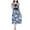 Dark Blue, variant on Jinhomg Womens Elegant Nursing Dress Cute Floral Print Midi Pregnancy Dress Casual Cozy Sleeveless Maternity Dress for Breastfeeding Dark Blue S