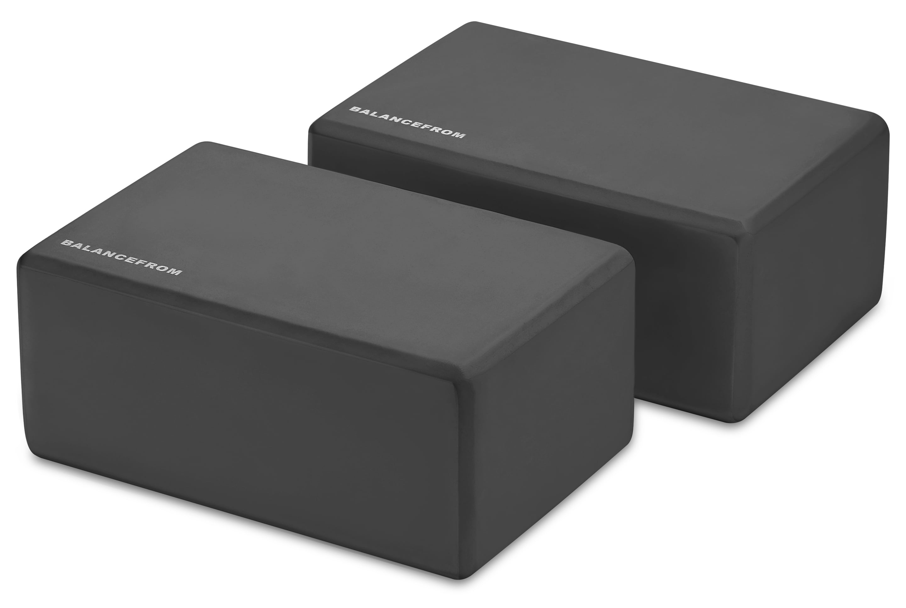 BalanceFrom Set of 2 High Density Yoga Blocks, 9"x6"x4" Each [NEWEST VERSION]