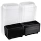 thumbnail image 1 of WORGEOUS 100pcs Box de paquete de sushi desechable pastel de frutas recipientes para llevar a cajas (negras), 1 of 8
