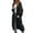 Black, variant on Sweater for Women Oversize Long Open Front Cardigan With Pocket Solid Color Loose Fit Knitted Lightweight Sweaters