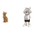 thumbnail image 1 of Figura de escritorio,Estatua de gato,linda decoración para estante o escritorio,Figura de escritorio,Estatua de astronauta para estantería,oficina o decoración del hogar,Figura decorativa de, 1 of 8