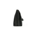 thumbnail image 5 of Designer Hobo Shoulder Bag, Black Faux Leather, Chain Strap, Studded Detail, 5 of 10