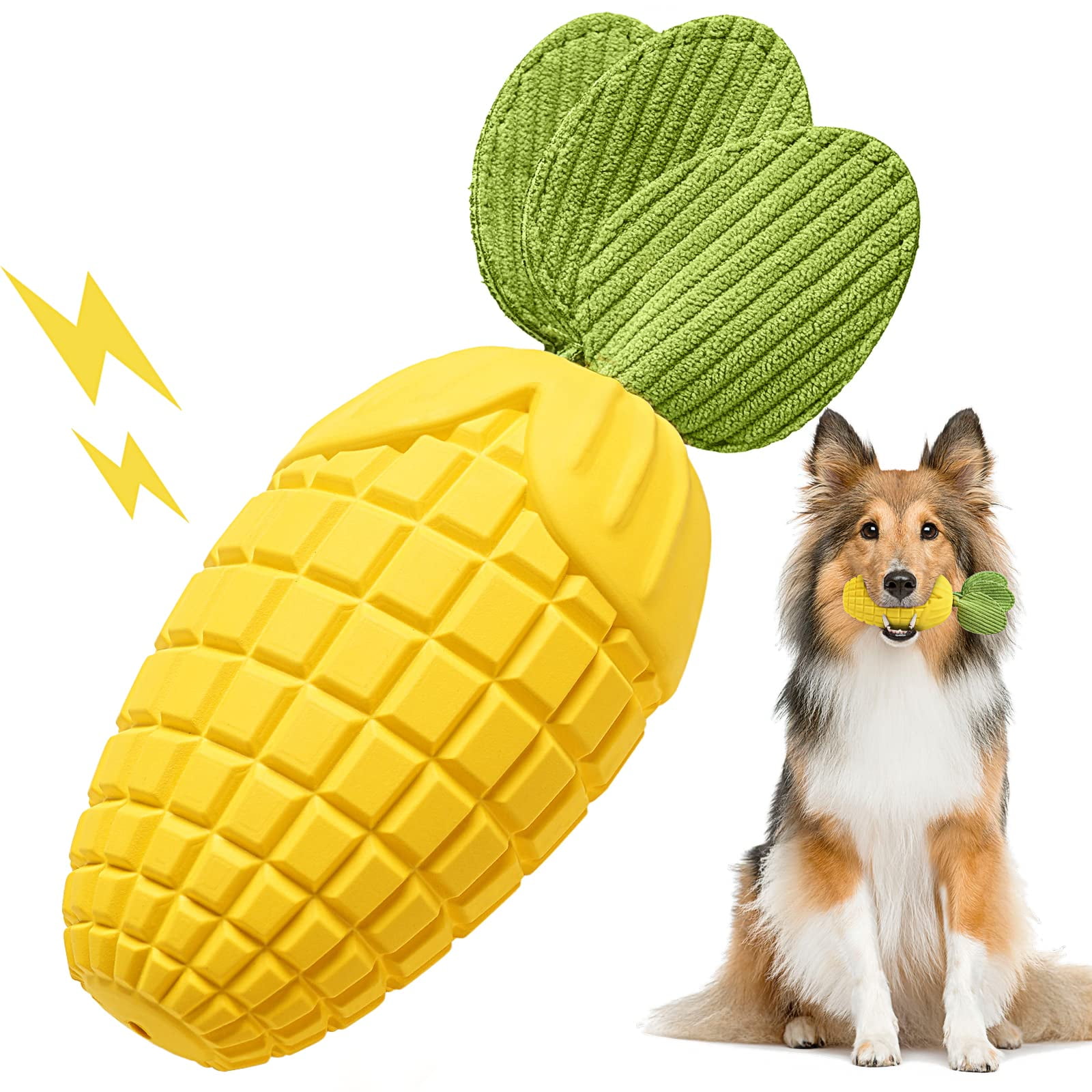 PETSTA Squeaky Dog Toys for Aggressive Chewer Large Medium Small Breed