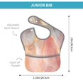 thumbnail image 4 of Zufioo Abstract Marble Texture Print Toddler Adjustable Waterproof Bib, 11.6x15 Inch Feeding Bib Suitable for 6-24 Month Babies, 4 of 8