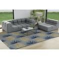 thumbnail image 4 of Simply Daisy 8' x 10' Pineapple Stripes Chenille Rug, Pretty Grey, 4 of 4