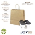 thumbnail image 7 of Jet Paper Bags [50 Pcs] 11" x 7" x 12" H Brown Kraft Paper Shopping Bags with Twisted Handles for Gift, Merchandise, Birthday, Christmas, Wedding, Party Favor, Thank You and More -Tara, 7 of 7