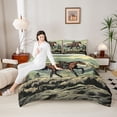thumbnail image 4 of Homewish Western Horse Animal Full Size Comforter Sets, Retro Cartoon Cowgirl Bedding Comforter Set, Teens Kids Adult Reversible Bedding Sets, Breathable Home Decor, 3-Piece, 4 of 8