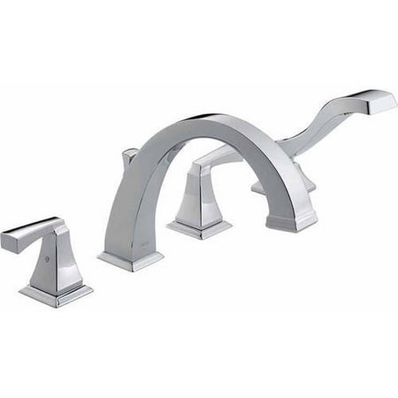 - Delta Dryden Roman Tub with Hand Shower Trim, Chrome