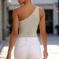thumbnail image 6 of Axiiglly Tube Tops for Women One Shoulder Backless Cropped Tops Fashion Y2K Sleeveless Slim Fit Bandeau Tops for Summer Going Out, S-2XL, 6 of 7